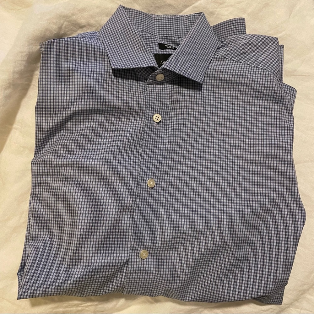 Kenneth Cole Non-Iron Slim Fit Men’s Dress Shirt, Blue